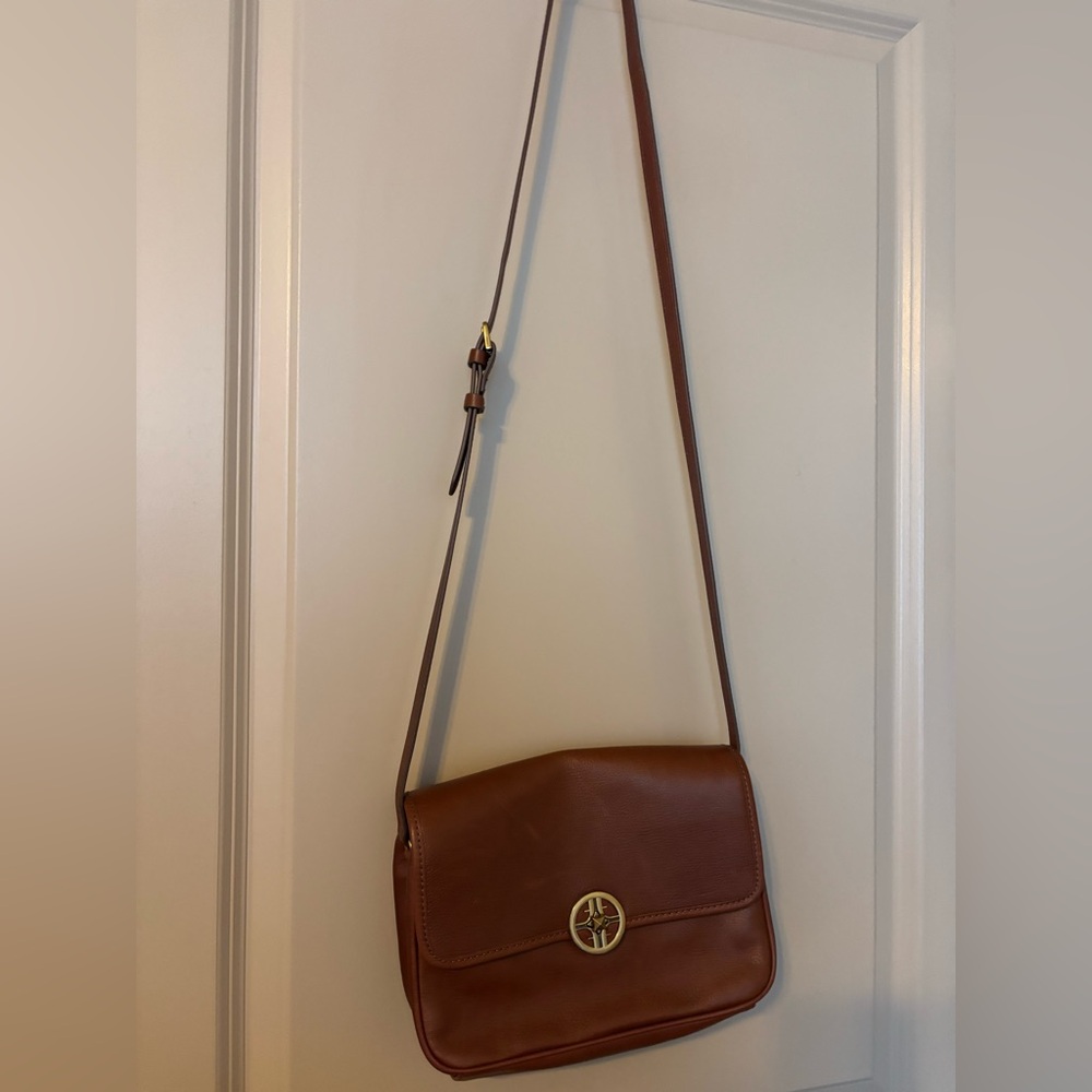 Fossil Brown Leather Crossbody Bag